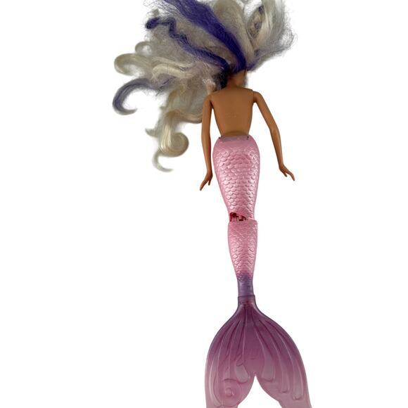 2002 Mattel Barbie Mermaid Doll Pink Purple Tail Blonde Hair Collectible - Picture 2 of 11